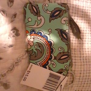 Vera bradley zipper wallet id case